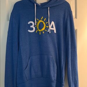 Alternative Blue Hoodie with Sun Design